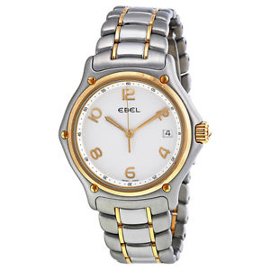 Ebel 1911 Silver Dial 18k Gold and Stainless Steel Mens Watch 1187241-16665P