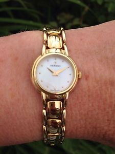 Womens Movado 14K Yellow Gold Watch w/M.O.P. Dial Gorgeous