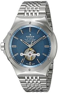 Edox Men's 85024 3M BUIN Delfin Analog Display Swiss Automatic Silver Watch