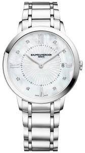 Watch NEW Donna Classima Baume Mercier Q.te Madreperla e Brillanti Quarzo