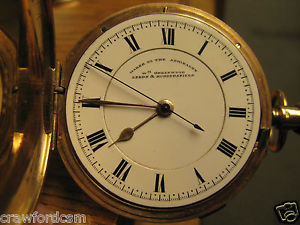 William Greenwood Leeds 9k Gold Pocket Watch United PatternMakers Trade Union