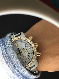 bertolucci watch diamond chrono automatic SS&18 k gold  ref 85-10309