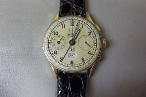 VINTAGE  ANGELUS CHRONODATO, GOLD FILLED CASE RETAILED BY SPRITZER & FUHRMANN