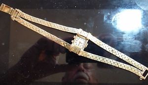 Vintage 14K Gold Hamilton 911 (1949) SN T53 6807 women's watch dual strap works
