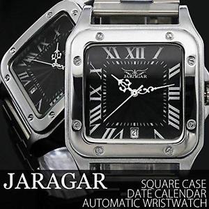 Jaragar a Men's Wrist Watch with a Calendar Function Square Face Self-Winding