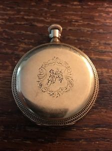 Antique American Waltham 18k Gold Mens Hunter Pocket Watch 1860s-1890s Range