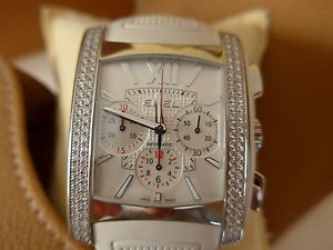 Ebel Brasilia Chronograph Automatic Watch with Diamonds and Mother of Pearl