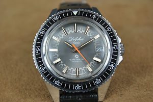 VINTAGE DIVER WATCH DOLPHIN 300 FB-BORGEL CASE LIM.EDITIONS 20/60 VACUUM