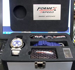 Formex Bullhead chronograph 25j auto complete Watch & Band Titanium NOS bullface