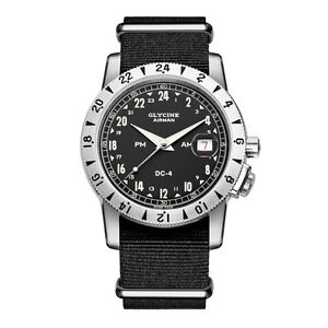 GLYCINE WATCH - AIRMAN DC-4 Ref. 3904-19H24-TB