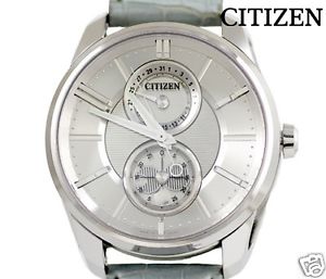 Auth CITIZEN "Ring" BU1020-08A 250 World Limited SS x Leather Solar, Men's