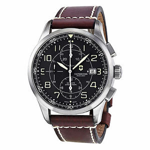 Brand New Swiss Army Victorinox 241597 Mens Airboss Mechanical Chronograph Watch