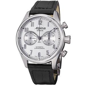 ALPINA MEN'S AVIATION 44MM ALLIGATOR LEATHER BAND AUTOMATIC WATCH 860SC4S6