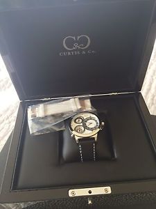 50mm White PVD Steel Curtis & Co. Big Time World Watch LIMITED EDITION