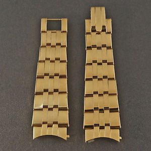 Heavy Solid 14K Yellow Gold, Carl Lindstrom, Expandable Link, Watch Bracelet