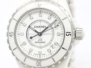 CHANEL J12 Diamond Ceramic Automatic Mens Watch H1629 (BF104070)