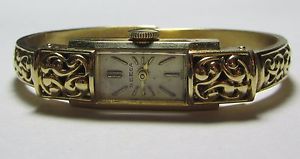 Vintage 18k yellow gold Seega Watch, 19.8 grams, runs