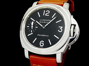 Auth PANERA I Luminol Marina OP6567 PAM00111 E Number SS Men's Watch(S A47736)