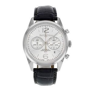Bell & Ross Vintage Officers BRG126-WH-ST/SCR Acier Montre Homme Automatique
