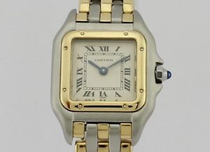 CARTIER PANTHERE GOLD AND STEEL QUARTZ LADIES 1057917