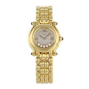 Chopard Happy Sport 27/6150-23 18k Oro Amarillo Reloj De Cuarzo Mujer