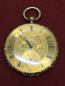 Antique Eppner Brothers 18k. Gold  8 Jewels Pocket Watch