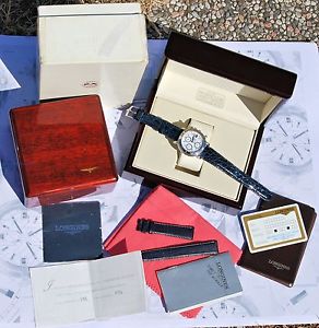 LONGINES CHRONO PLATINUM rarissimo 1991 solo 100 pezzi numerati completo