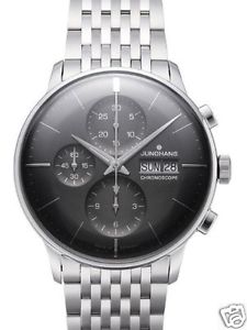 Auth JUNGHANS "Meister Chronoscope" 027 / 4324.45 SS Automatic, Men's watch